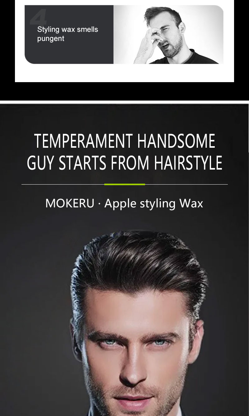 Яблочный воск для волос Mokeru для мужчин.